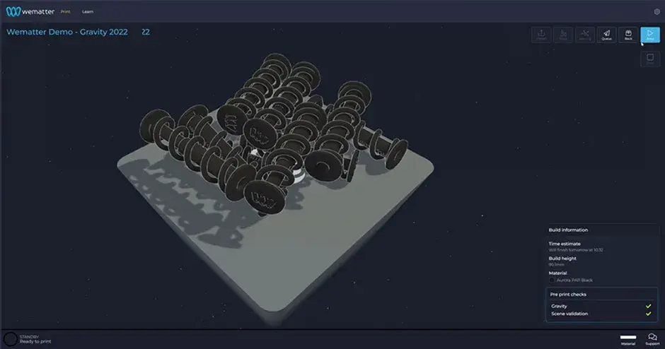 A screenshot of Deep Space software "Build Preview" rendering