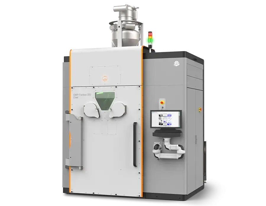 DMP Factory 350 Duel 3D printer at an angle