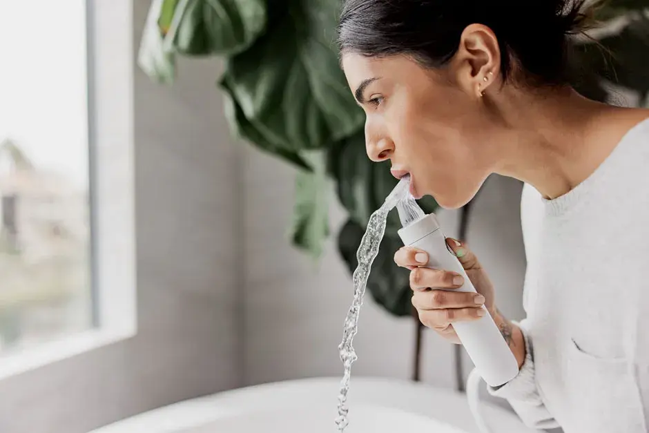 In'Tech Female in bathroom