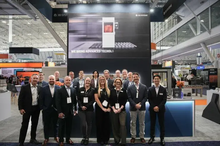 Group shot of the 3D Systems team at Rapid 2026