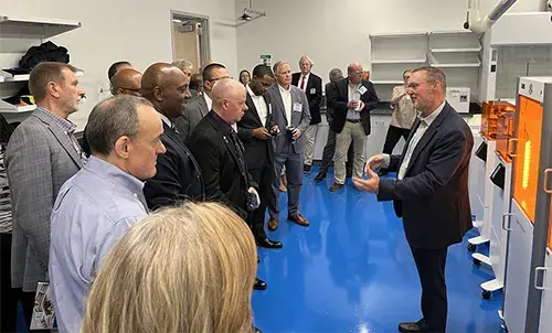 Visitors tour the 3D Printing Facility at SRNL