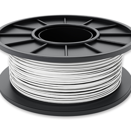 a roll of plastic, light grey filament
