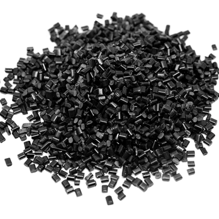 plastic black pellets