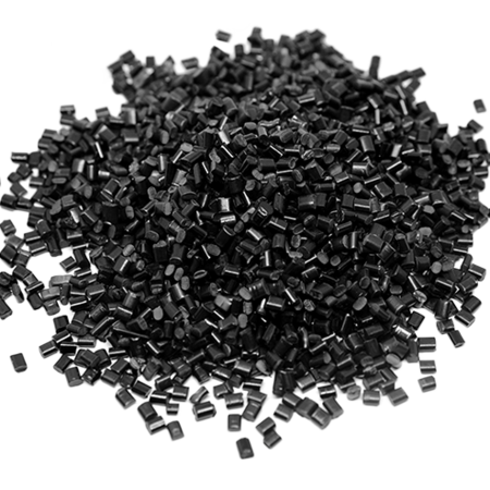 plastic black pellets