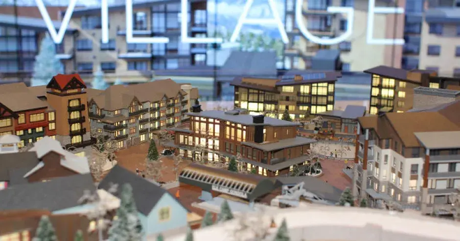 Completed real estate model completed by LGM with outsourced SLA printing