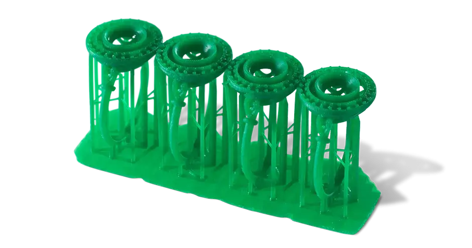 FabPro JewelCast GRN Translucent green material for casting patterns by 3D Systems