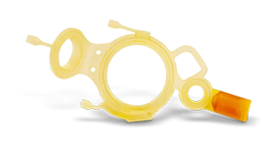 A printed medical part made from Figure 4 EGGSHELL-AMB 10