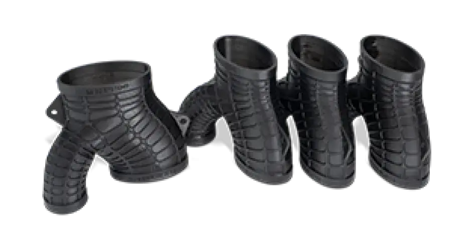 A manifold adaptor made from Figure 4 RUBBER-BLK 10 