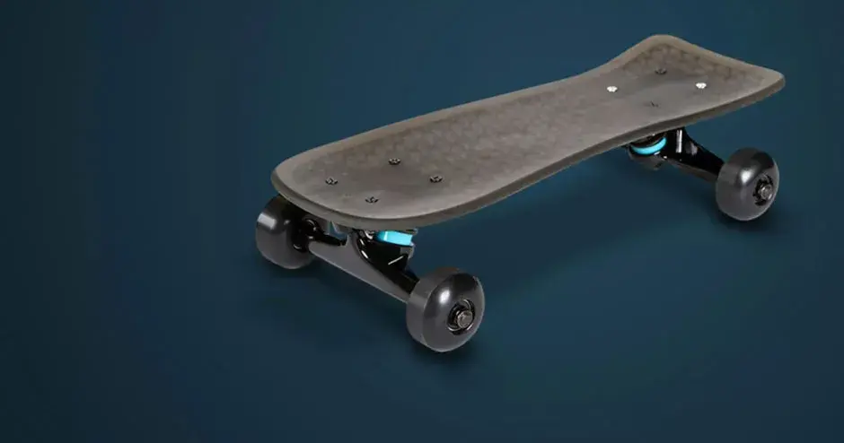 A 3D printed skateboard made from MJP technology