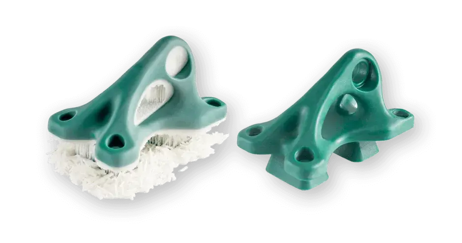 thumbnail-3d-systems-projet-2500-ic-casting-bracket-2-wax- bracket on left has supports