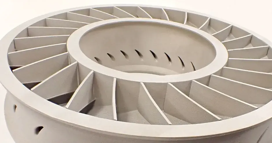 A 3D printed metal stator