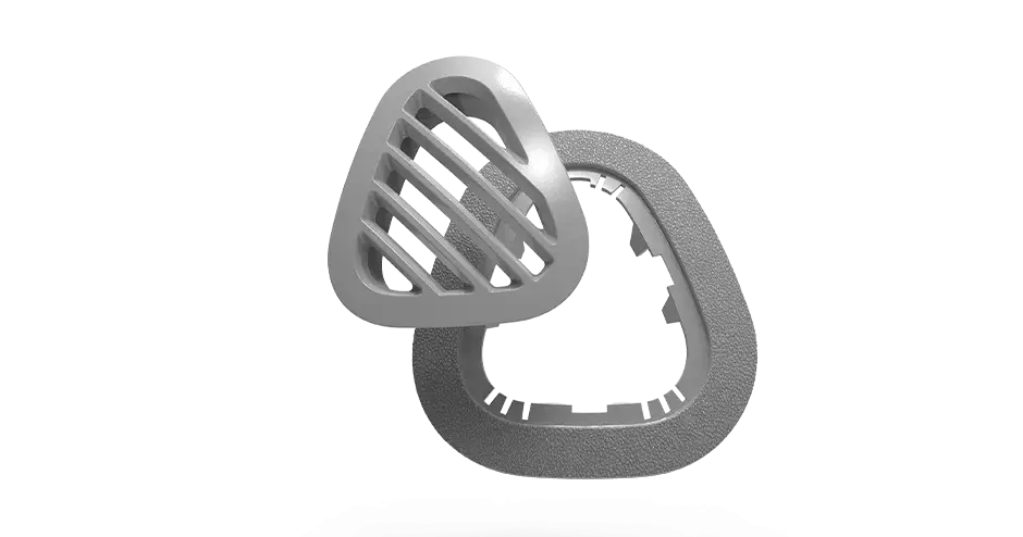 figure 4 rigid gray vent assembly