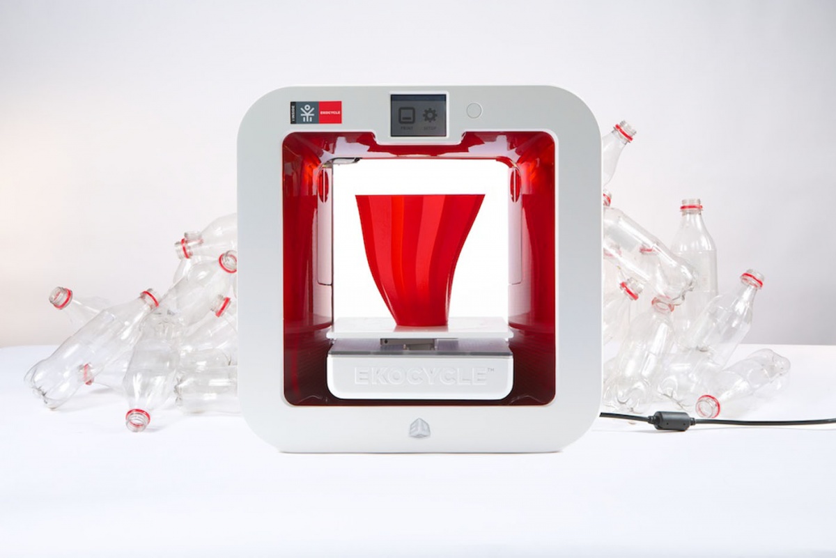 The EKOCYCLE Cube 3D Printer: Remake Recycled Plastic 3D Systems